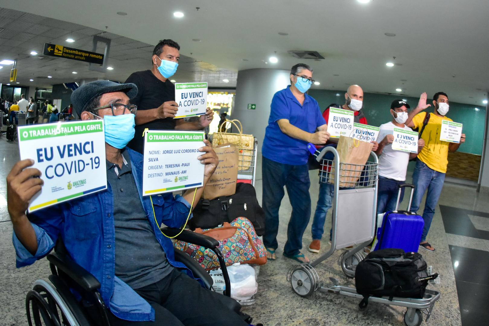 De volta para casa: Mais 21 pacientes recuperados de Covid-19 retornaram para Manaus