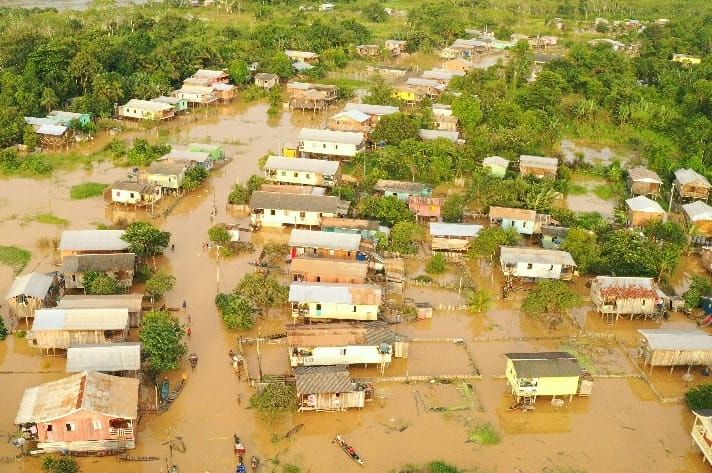 Em Boca do Acre, MP acompanha enchente que já atingiu 1,8 mil famílias