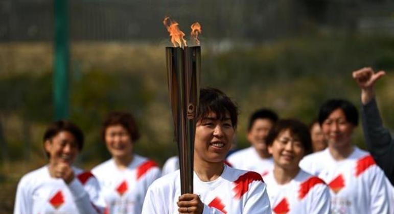 Japão confirma caso de covid-19 no revezamento da tocha olímpica