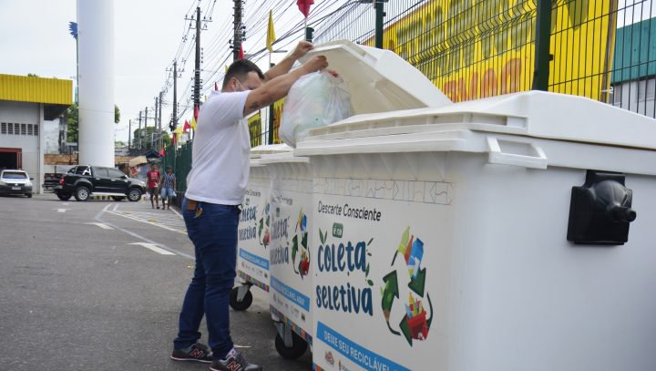 Pontos de Entrega Voluntária da Prefeitura de Manaus já recolheram 130 toneladas de resíduos neste ano