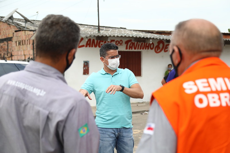 Prefeito David Almeida fiscaliza ações do pacote de ‘Obras de Inverno’ em bairros das zonas Leste e Norte de Manaus