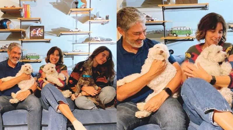 William Bonner e esposa resgatam cachorro abandonado na estrada