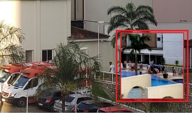 Criança fica submersa por mais de 3 minutos em piscina de condomínio na Efigênio Salles