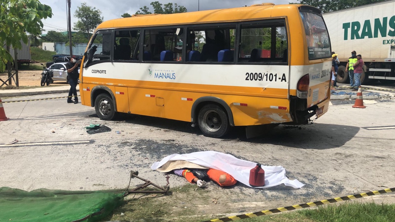 Gari morre esmagado por ‘amarelinho’ enquanto trabalhava em Manaus