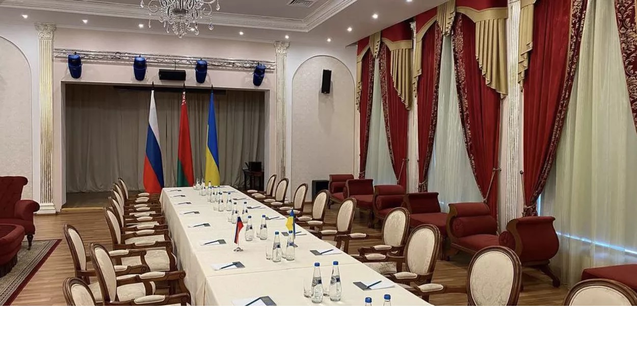 Inicia reunião entre russos e ucranianos