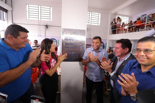 Governador Wilson Lima inaugura restaurante popular no bairro Alvorada, o oitavo Prato Cheio em Manaus