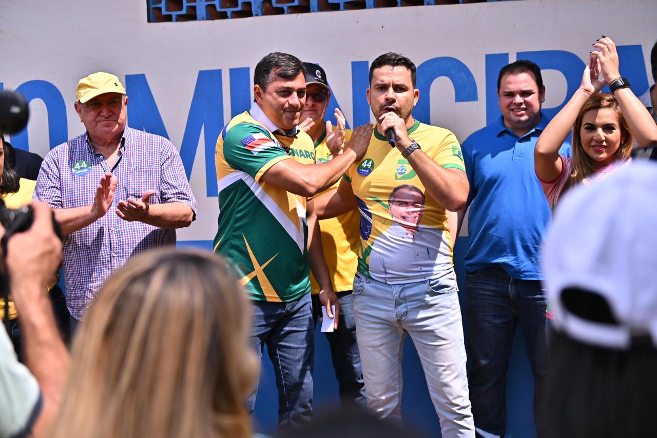 Deputado Federal Capitão Alberto Neto e Wilson Lima levam campanha de reeleição do Presidente Bolsonaro para o interior do Amazonas
