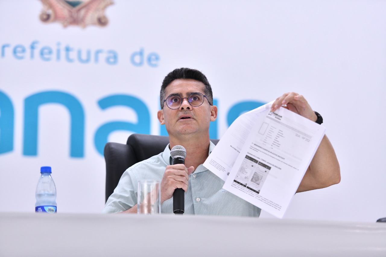 Prefeito David Almeida e vice-prefeito Marcos Rotta desmentem dossiê ilegal vazado