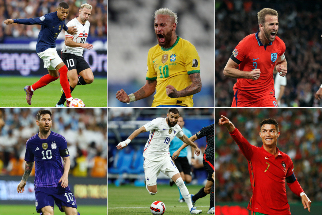 Atacante da Inglaterra supera Messi, CR7 e Neymar e é favorito para artilharia da Copa do Mundo
