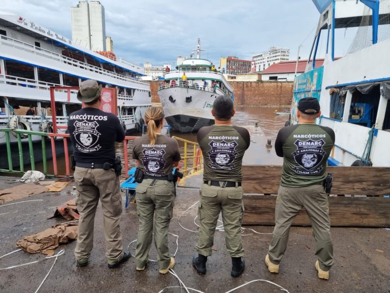 Polícia Civil do Amazonas apreende entorpecentes em embarcação no Porto de Manaus