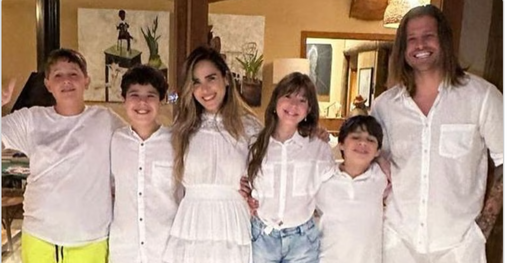 Wanessa Camargo e Dado Dolabella reúnem os filhos para comemorar o Ano Novo