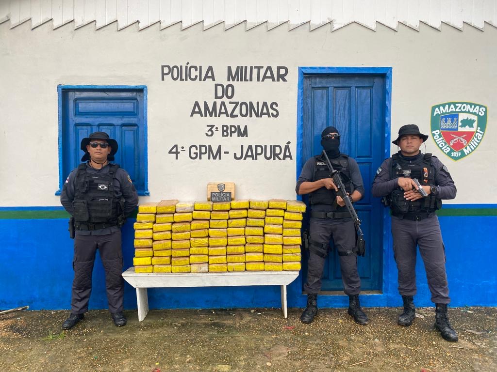SSP-AM apreende 151 kg de drogas no município de Japurá