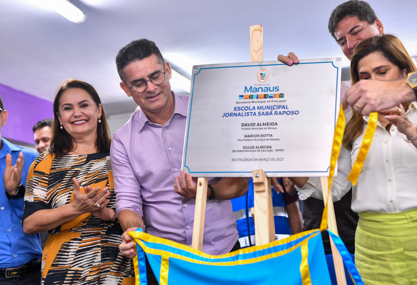 Escola municipal Jornalista Sabá Raposo é entregue revitalizada pela Prefeitura de Manaus