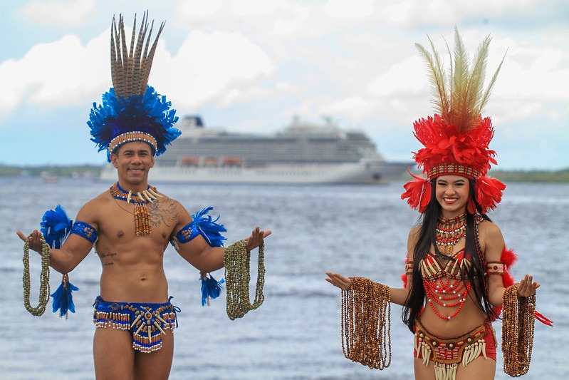 Mais de 13 mil turistas estrangeiros passaram por Manaus a bordo de luxuosos navios cruzeiros