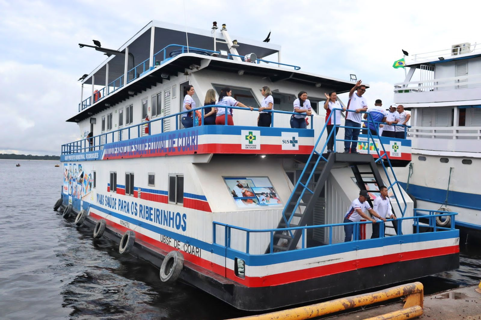 UBS Fluvial de Coari parte para sua segunda viagem após ser revitalizada pela gestão do prefeito Keitton Pinheiro