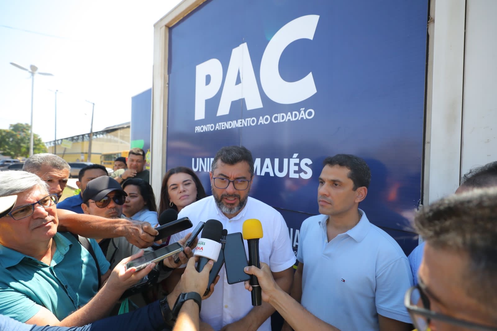 Wilson Lima inaugura unidade móvel do PAC em Maués, a segunda do Baixo Amazonas
