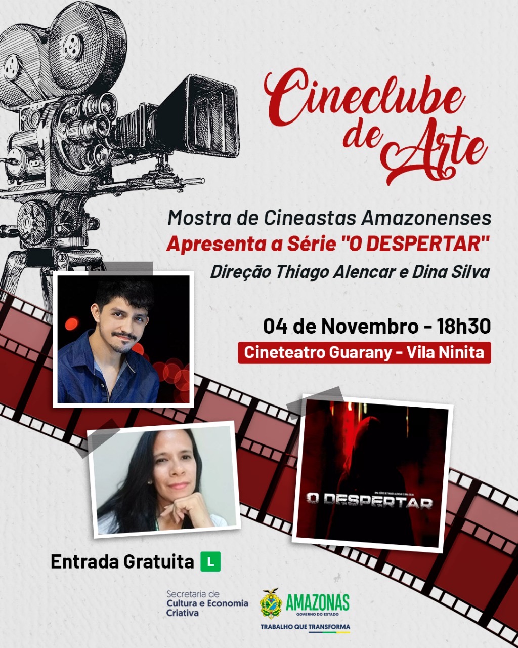 Cineteatro Guarany recebe exibição de série criada por cineastas amazonenses, neste sábado (04/11)