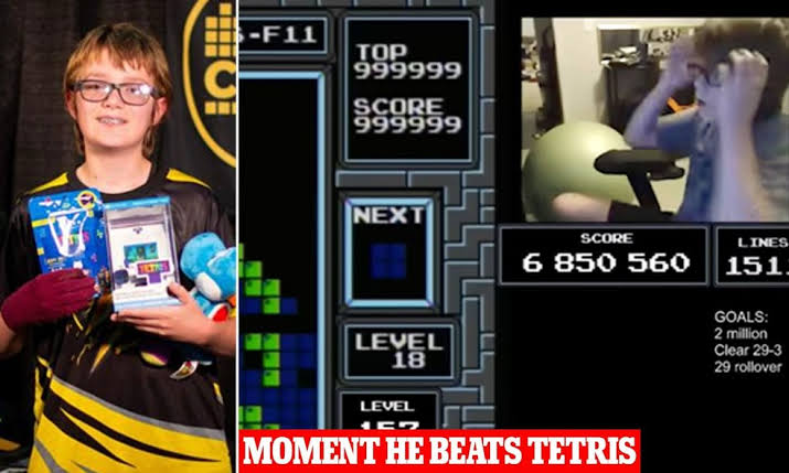 Adolescente de 13 anos se torna o primeiro a vencer o Tetris