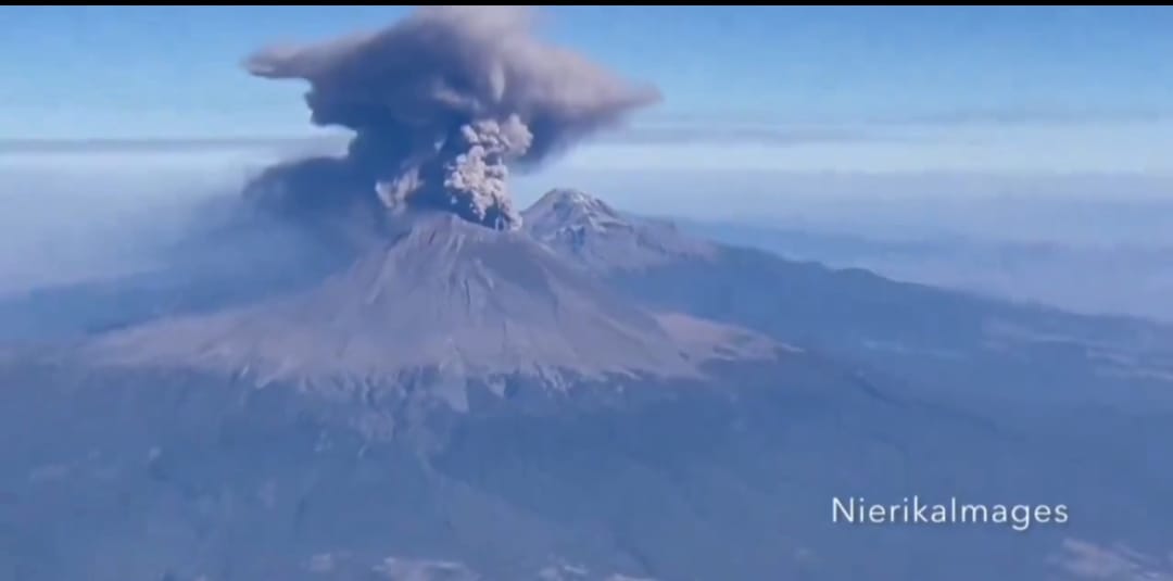 Vulcão Popocatépetl do México começa a entrar em erupção
