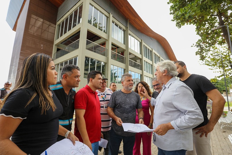 Prefeitura de Manaus realiza visita técnica de alinhamento para inauguração do mirante Lúcia Almeida, no Centro Histórico