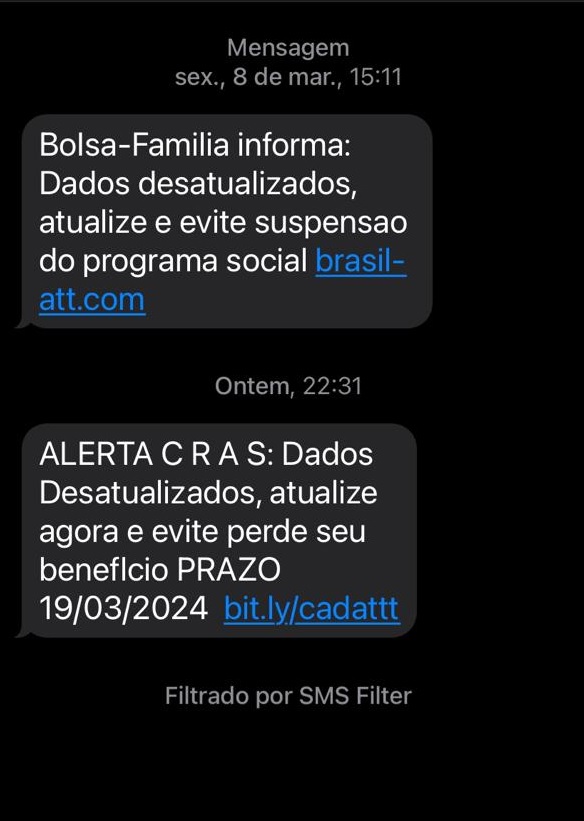 Prefeitura alerta sobre falso SMS com mensagem do Bolsa Família