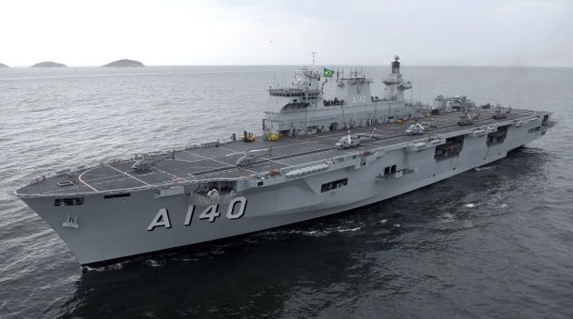 Marinha enviara o maior navio de guerra da América Latina para o RS
