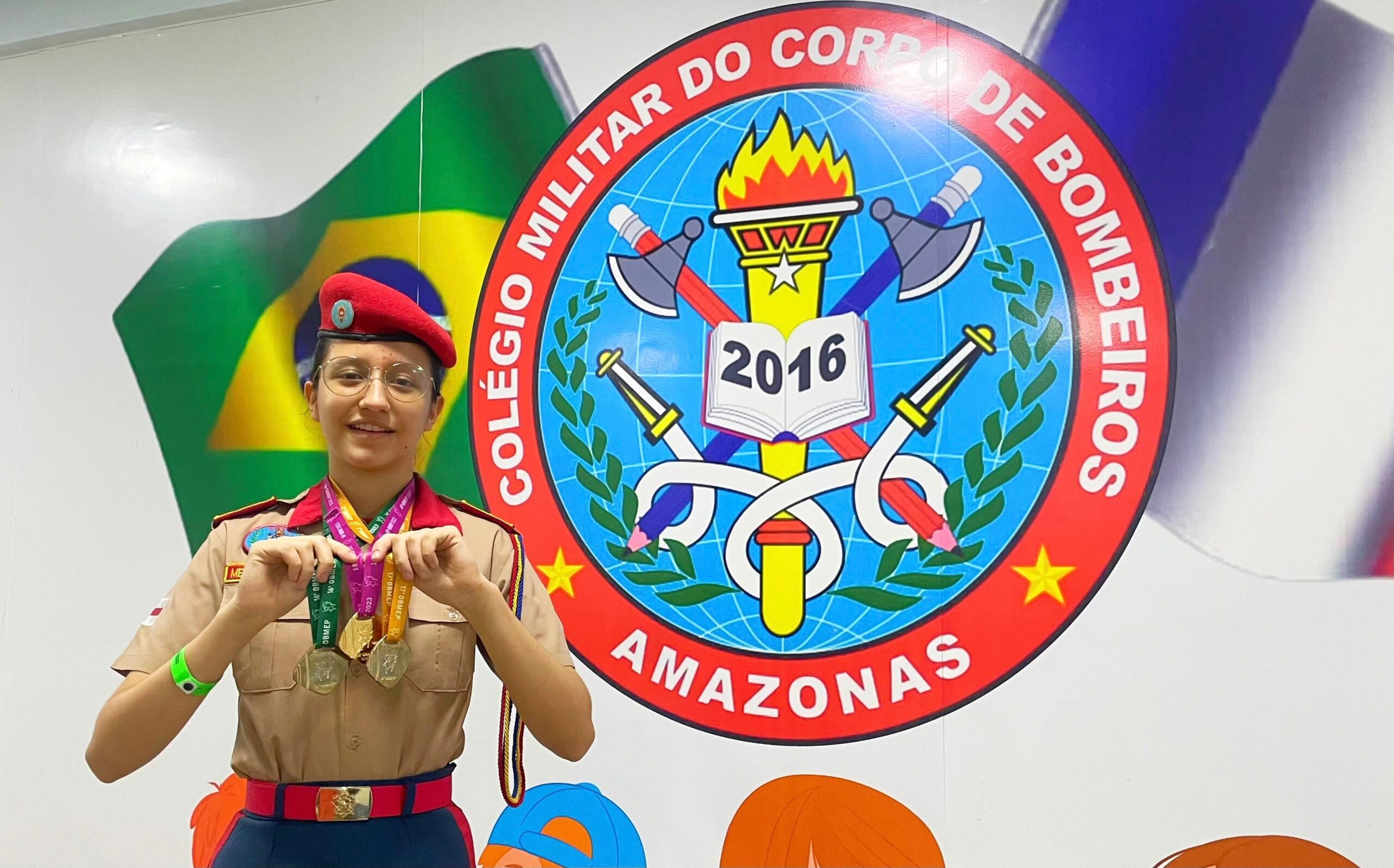 Aluna do Colégio do Corpo de Bombeiros é tricampeã na Olimpíada Brasileira de Matemática