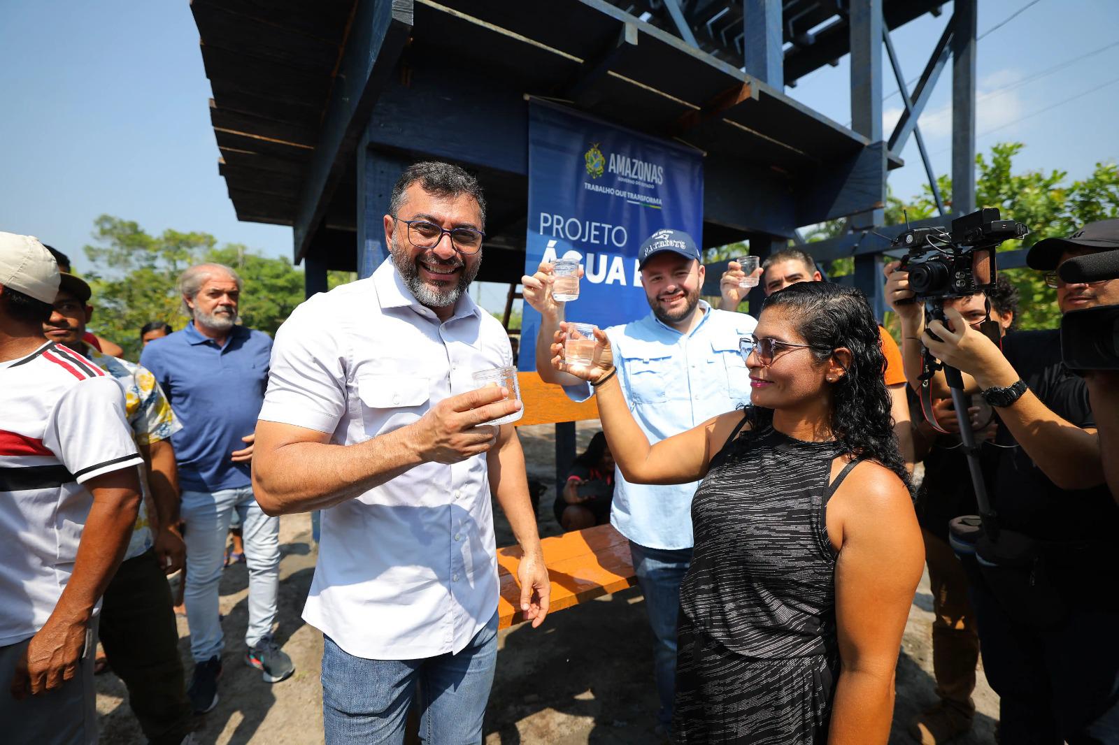 Governador Wilson Lima entrega sistema do projeto Água Boa para famílias da zona rural de Manaus