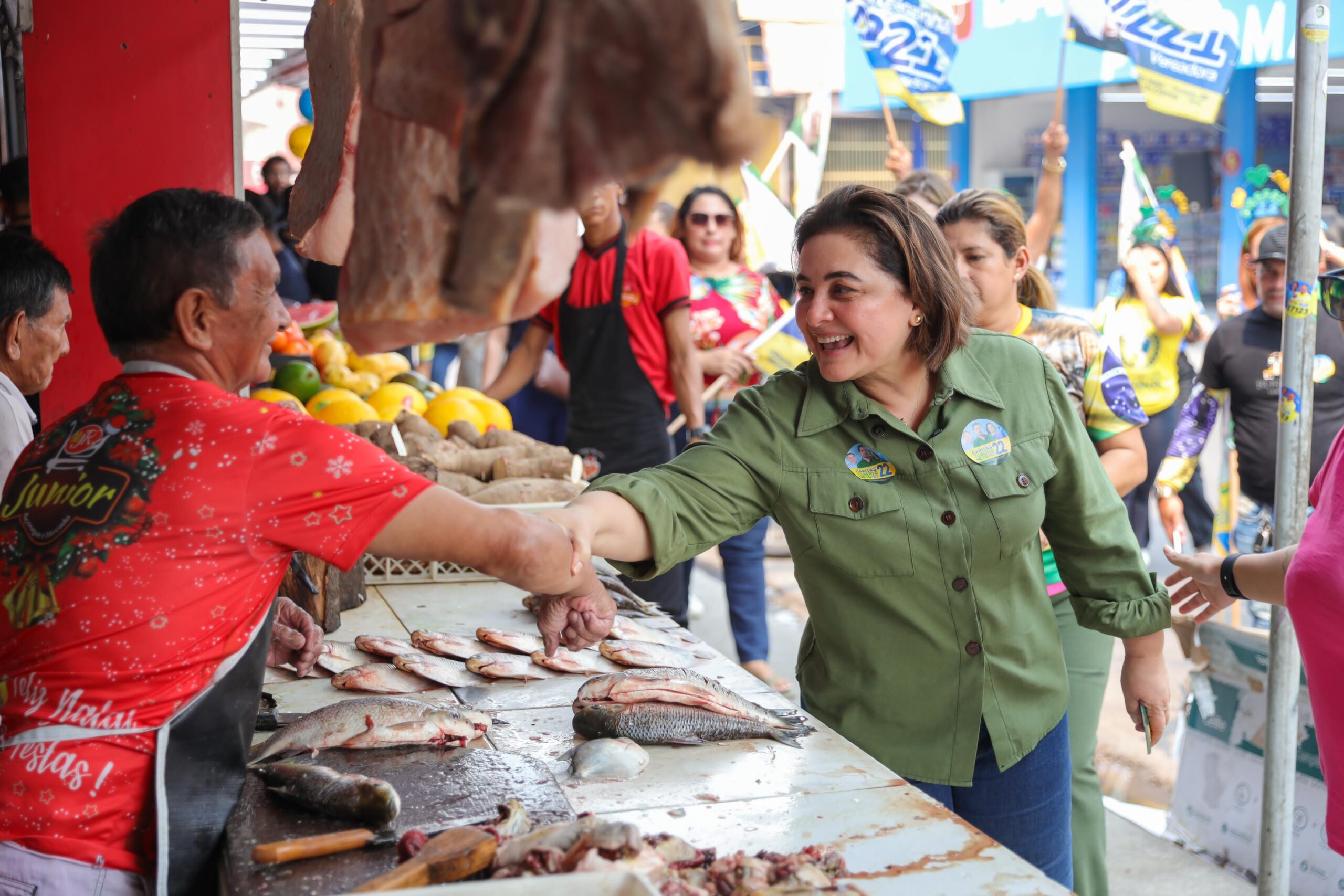 Comerciantes do Nova Floresta prestam apoio à candidatura de Alberto Neto e Maria do Carmo 