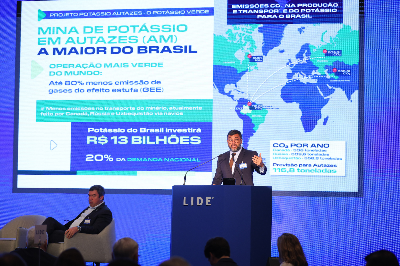 Wilson Lima defende avanço dos investimentos sustentáveis no Amazonas durante o 23º Fórum Empresarial LIDE