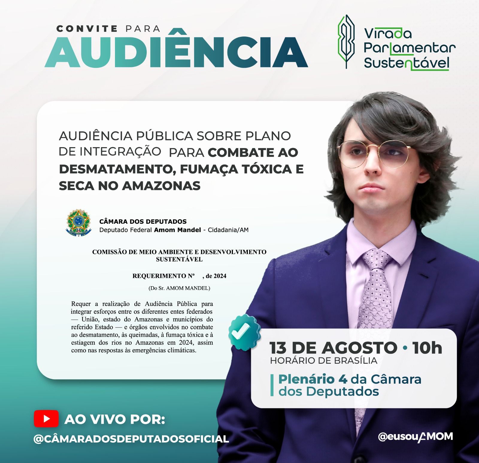 Amom realiza audiência pública sobre o combate à fumaça tóxica, desmatamento e seca no Amazonas