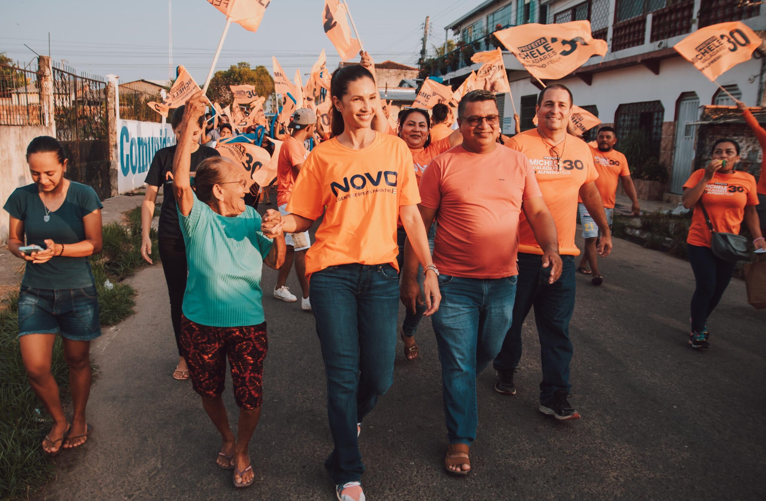 A mudança já começou’, campanha de Michele Valadares ganha força na sede e na zona rural de Parintins